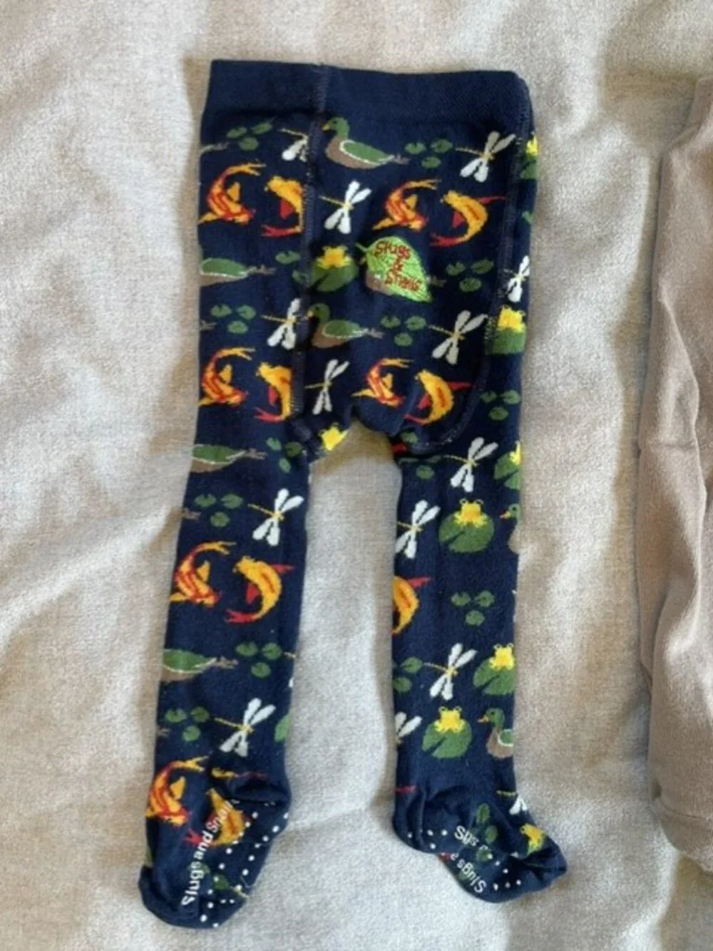 Bundle of 3 Organic Baby Tights – Slugs & Snails + Little Planet (Size 6-12M)